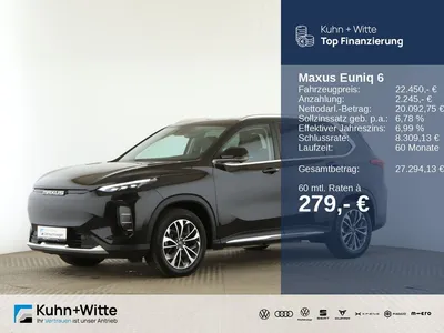 Maxus Maxus EUNIQ 6 SUV 70kwh *Pano*AHK*LED*RFK*SHZ* im Auto Abo von Mobile.de