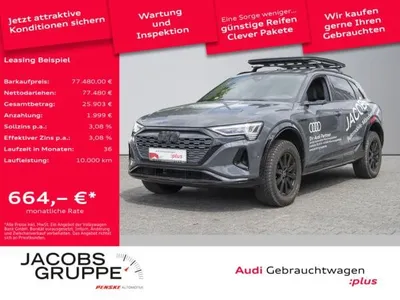 Audi Audi Q8 e-tron 55 Dakar Black+/Pano/Matrix/V-Spiegel/HuD im Auto Abo von LeasingMarkt.de