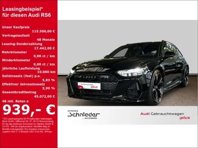 Audi Audi RS6 LASER,PANO,SHZ,VIRTUAL,HEADUP,B&P,SPORTABGAS im Auto Abo von LeasingMarkt.de