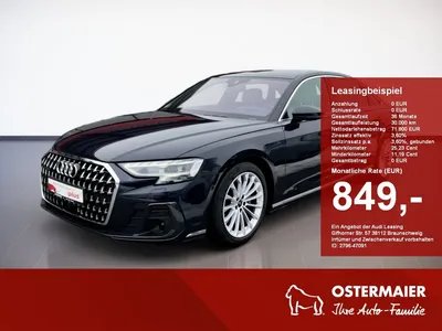 Audi Audi A8 LANG 50 TDI QUATTRO PANO.STANDHZG.B&O.LUFT+MA im Auto Abo von Null-Leasing