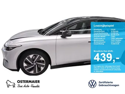 VW Volkswagen ID.7 PRO BLACK STYLE 286PS ACC.5J-G.WÄRMEPUMPE.A im Leasing von Null-Leasing