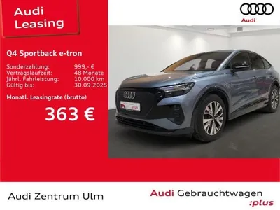 Audi Audi Q4 e-tron Q4 Sportback 45 e-tron quattro AHK HuD RFK WÄPU im Auto Abo von LeasingMarkt.de