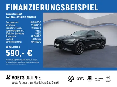 Audi Audi SQ8 4.0TFSI TIP QUATTRO MATRIX+PANO+NAVI+AHK+B&O im Leasing von Null-Leasing