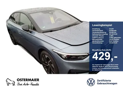 VW Volkswagen ID.7 PRO S 286PS NP.81T ACC.5J-G.WÄRMEPUMPE.AHK. im Leasing von Null-Leasing