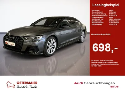 Audi Audi A8 S-LINE ExP 60 TFSI NP:188tEUR! LEDER-EXKLUSIV im Leasing von Null-Leasing