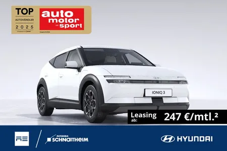 Hyundai Hyundai IONIQ 3 Trend 61 kWh 135PS Tech-P, NAV, EV-K-P im Leasing von Null-Leasing