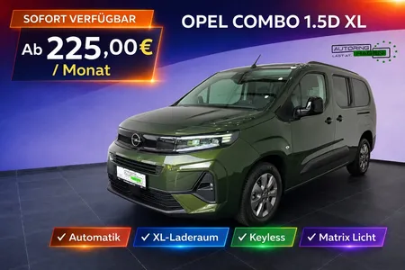 Opel Opel Combo Opel Combo 1.5 D Edition Automatik XL 5-Sitze|Navi|Kamera|Matrix im Leasing von Faaren
