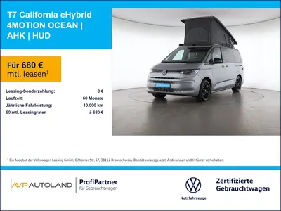 VW Volkswagen T7 California eHybrid 4MOTION OCEAN | AHK | HUD im Leasing von Null-Leasing