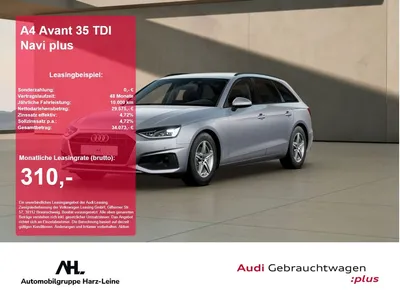 Audi Audi A4 Avant 35 TDI Navi plus ACC AUT DynLicht LM im Leasing von Null-Leasing