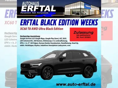Volvo Volvo XC60 T8 AWD Ultra Black Edition LFW *Zulassungsaktion bis 30.06.26* im Auto Abo von LeasingMarkt.de