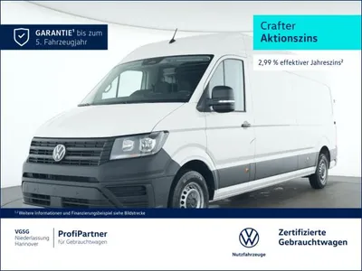 VW Volkswagen Crafter Kasten Lang AHK Holzboden Kamera Klima im Leasing von LeasingMarkt.de