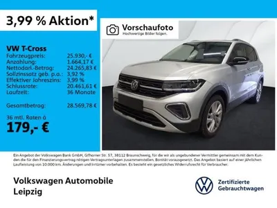 VW Volkswagen T-Cross Style 1.0 TSI DSG *IQ.Light*Navi* im Auto Abo von LeasingTime