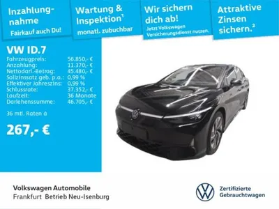 VW Volkswagen ID.7 GTX Navi AHK IQ.LIGHT - LED-Matrix-Scheinwerfer Panoramadach im Auto Abo von LeasingMarkt.de