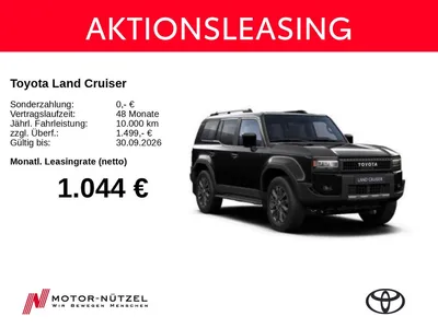 Toyota Toyota Land Cruiser Lounge 2.8 D 4x4 inkl.Panoramadach im Leasing von Null-Leasing