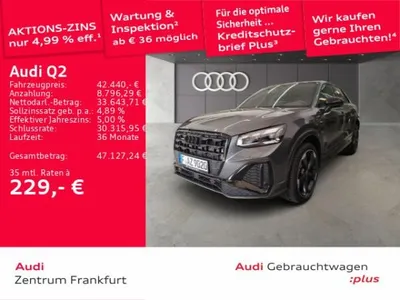 Audi Audi Q2 40 TFSI quattro S tronic S line MatrixLED AHK ACC Panorama im Auto Abo von LeasingTime