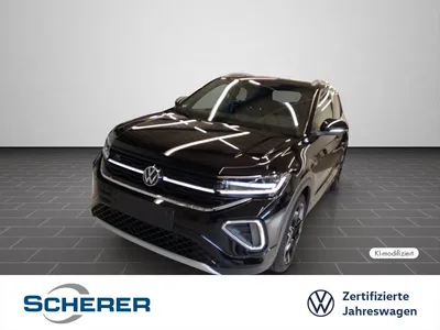 VW Volkswagen T-Cross R-Line 1,5 TSI DSG | 18" in Schwarz/glan im Leasing von Null-Leasing