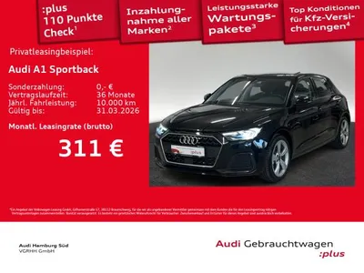 Audi Audi A1 Sportback 25 TFSI advanced S tronic LED/ACC im Auto Abo von LeasingMarkt.de