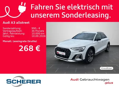 Audi Audi A3 allstreet TFSI e 150 kW S-tronic Matrix 130KM im Leasing von Null-Leasing