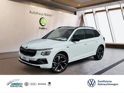 Skoda Skoda Kamiq 1.5 TSI DSG Monte Carlo MATRIX NAVI 18'' PDC RÜFA AHK SHZ im Leasing von LeasingMarkt.de