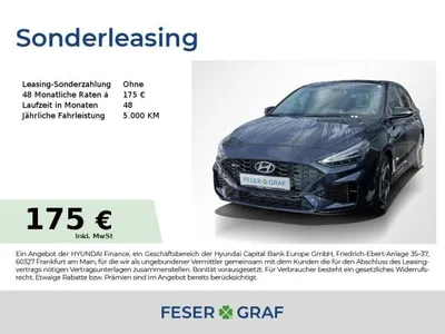 Hyundai Hyundai i30 N-LINE DCT NAVI LED SHZ LHZ CARPLAY KLIMA im Leasing von LeasingMarkt.de