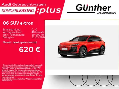 Audi Audi Q6 SUV e-tron QUATTRO S LINE+WINTERRÄDER+AHK+MAT im Auto Abo von Null-Leasing