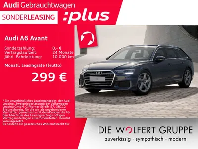 Audi Audi A6 Avant S line 45 TFSI S tronic ACC*AHK*360° im Leasing von Null-Leasing