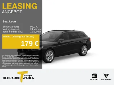 Seat Seat Leon Sportstourer 2.0 TDI DSG FR NAVI ACC AHK SH im Leasing von Null-Leasing
