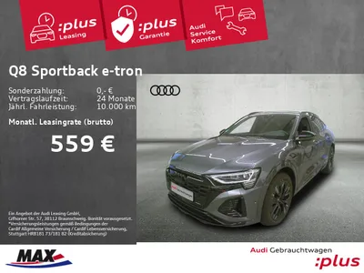 Audi AUDI Q8 Sportback e-tron 55 QUATTRO S LINE MATRIX+AHK im Auto Abo von Null-Leasing