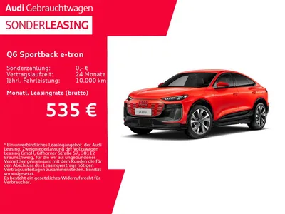 Audi Audi Q6 Sportback e-tron quattro **0,25%**LUFT*AHK im Leasing von Null-Leasing