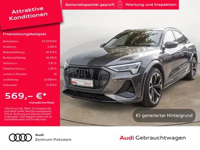 Audi Audi e-tron S Sportback quattro MATRIX PANO ACC AHK im Leasing von Null-Leasing