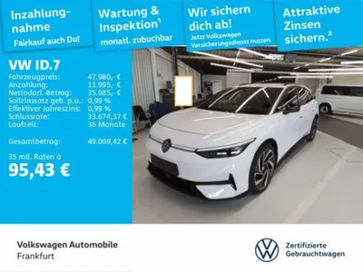 VW Volkswagen ID.7 Tourer Pro Navi AHK IQ.LIGHT - LED-Matrix-Scheinwerfer DAB+ im Auto Abo von LeasingTime