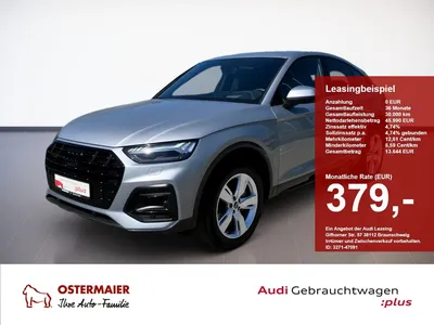Audi Audi Q5 Sportback ADVANCED 45 TFSI QUATTRO AHK.HuD.MA im Leasing von Null-Leasing