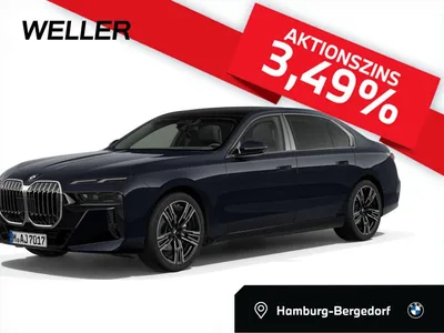 BMW BMW 740d M SPORT DAPro SKYLo StHz 21" Leas 879,-oA im Leasing von Null-Leasing