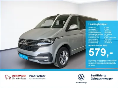 VW Volkswagen T6.1 Caravelle LR LANG 2.0TDI 204PS DSG LED.9SIT im Leasing von Null-Leasing