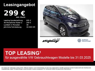 VW VW Touran MOVE 1.5 TSI ACC+KAMERA+NAVI+7-SITZER im Auto Abo von Null-Leasing
