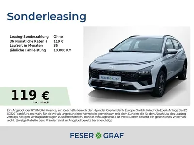 Hyundai Hyundai Bayon TREND NAVI CAM LED SHZ LHZ KLIMA CARPLAY im Leasing von Null-Leasing