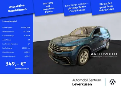 VW Volkswagen Tiguan R-Line 4Motion DSG ACC H/K DCC KAM 360° im Auto Abo von Null-Leasing