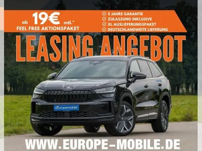 Skoda Skoda Kodiaq 2025 SPORTLINE 2.0 TDI DSG 4x4 142 kW (UVP 67.939€/SOFORT) PANO/MATRIX/NAV/KESSY/AHK/REMOTE/20"/UVM. im Auto Abo von LeasingMarkt.de