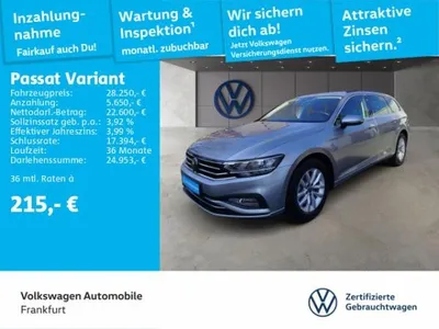 VW Volkswagen Passat Variant 1.5 TSI DSG Business Navi LED Heckleuchten Sitzheizung Leichtmetallfelgen im Auto Abo von LeasingMarkt.de