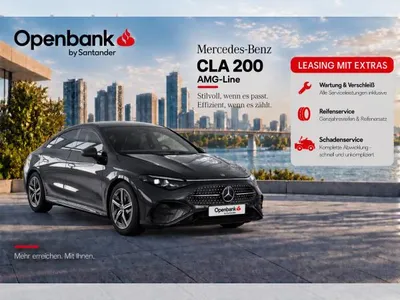 Mercedes Mercedes-Benz CLA 200 AMG-Line |🔥Rate inkl. Services | Wartung & Verschleiß + Reifenservice + Schadenservice im Leasing von LeasingMarkt.de