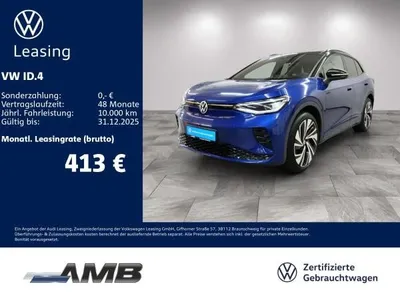 VW Volkswagen ID.4 GTX h/AHK/HuD/Pano/Wärmepumpe/04.29Garantie im Auto Abo von LeasingMarkt.de