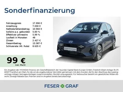 Hyundai Hyundai i10 TREND & KOMFORT NAVI KAMERA LED-TFL CARPLAY im Auto Abo von LeasingMarkt.de