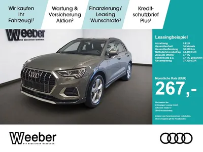 Audi Audi Q3 *PANO*AHK*NAVI*LED*KESSY*SHZ*19ZOLL*5J GAR im Leasing von Null-Leasing
