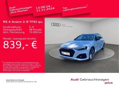 Audi Audi RS4 RS 4 Avant 2.9 TFSI quattro Matrix Pano HuD B&O im Auto Abo von LeasingMarkt.de