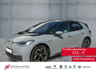 VW Volkswagen ID.3 150kW Pro MATRIX+NAVI+ACC+RFK+PANO+DAB im Leasing von Null-Leasing