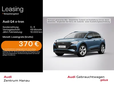 Audi Audi Q4 e-tron 45 S-LINE*NAVI-PLUS*LED*AHK*LEDER*OPTI im Auto Abo von Null-Leasing