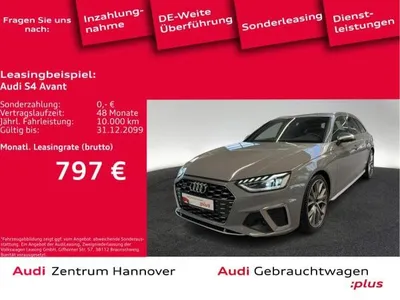 Audi Audi S4 Avant 3.0 TDI quattro Matrix B&O Kamera AHK Memory im Auto Abo von LeasingMarkt.de