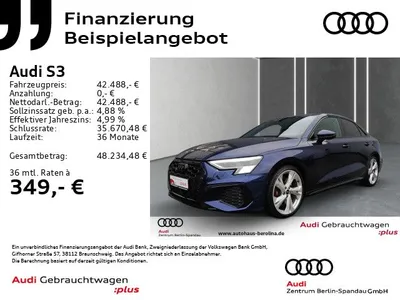 Audi Audi S3 Lim. *MATRIX*B&O*R-CAM*Opt.-Schwarz+*NAV+* im Auto Abo von Mobile.de