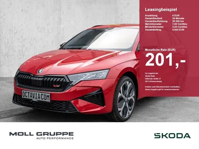 Skoda Skoda Octavia Combi 2.0 TSI W RS 2xKLIMA ACC AUT FLA im Leasing von Null-Leasing