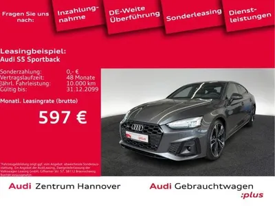 Audi Audi S5 Sportback 3.0 TDI quattro HuD Matrix AHK B&O Kamera im Auto Abo von LeasingMarkt.de